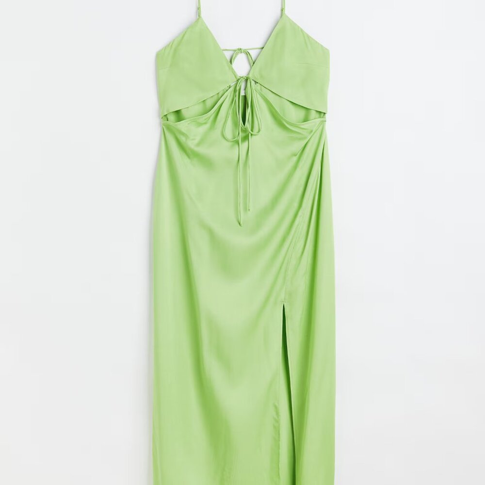 V-neck Cut-out Dress